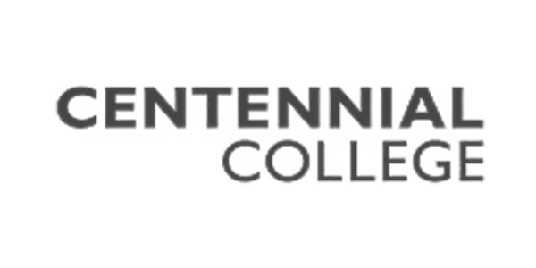 Seal Canada Centennial College logo with the words "CENTENNIAL COLLEGE" in bold, uppercase letters on a plain background, reflecting the solid foundation and reliability found in concrete repair. Asphalt & Coatings